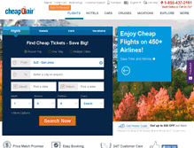 Tablet Screenshot of airfare.cheapoair.com
